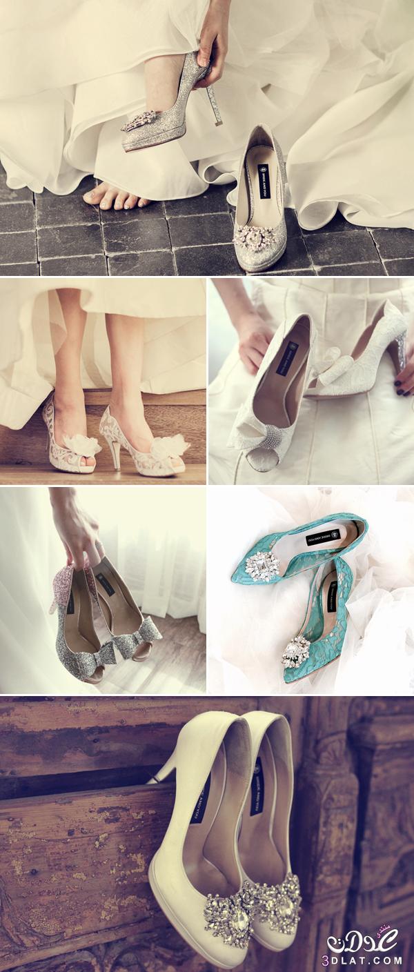 اجمل احذيه للعروس بالكعب العالي ،تصاميم ستدهش الجميع لحذاء العروس