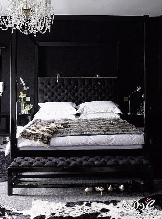 لو هتختارى اللون الأسود..10 تصميمات مختلفة لغرفة نومك2024 ديكورات غرف نوم باللون الاسود