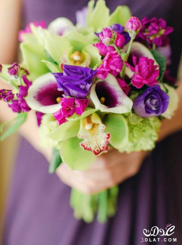 اجمل باقات ورد للعروس ، باقات الورود بالوان جذابه ورائعه جدا