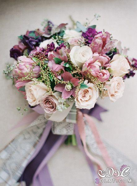 اجمل باقات ورد للعروس ، باقات الورود بالوان جذابه ورائعه جدا