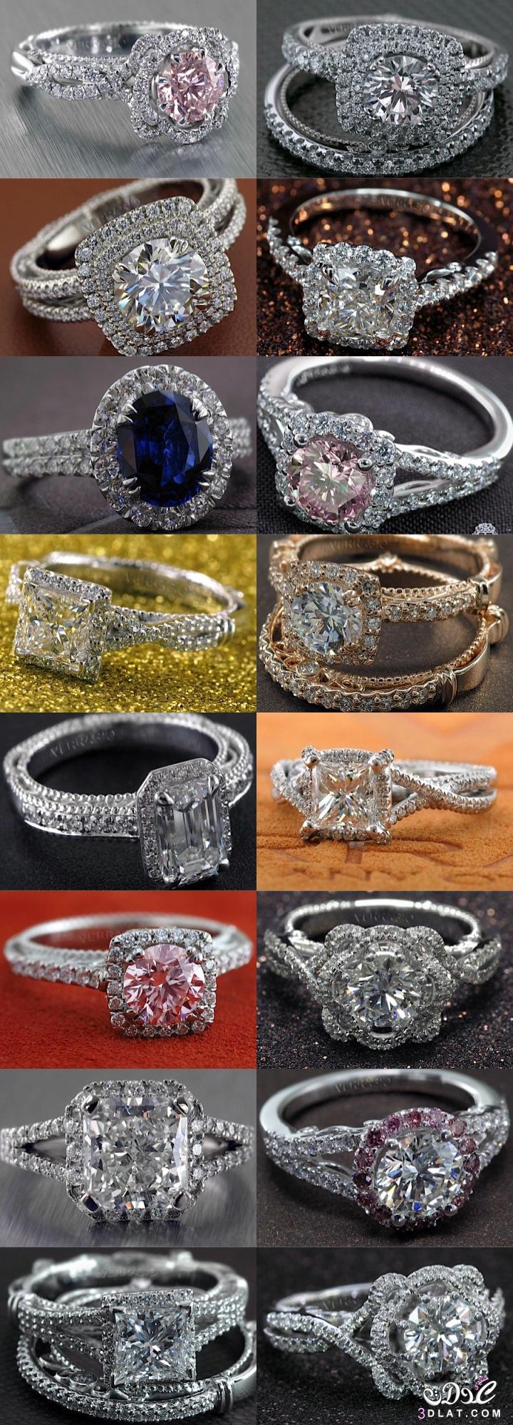 اجمل خواتم الماس بالوان رائعه