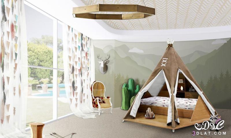 غرف نوم اطفال باحدث تصميمات2024.اشيك غرف نوم الاطفال المودرن