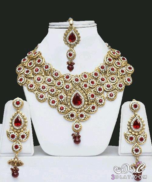 اجمل اطقم مجوهرات هندية للعروسة