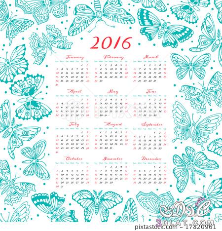 التقويم الميلادي 2024 / صور التقويم الميلادي للعام الجديد Calendar 2024