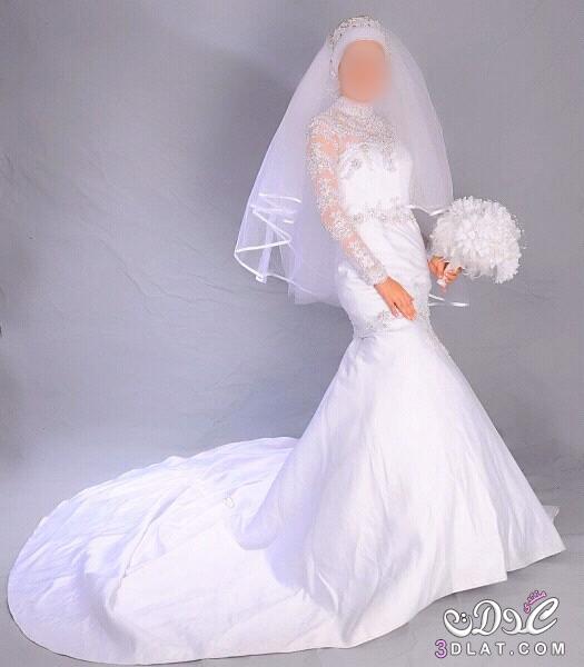 فساتين زفاف محجبات .فساتين بيضاء للعروسة المحجبة.موديلات زفاف جديدة ورقيقة