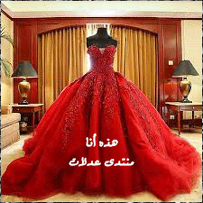 فساتين زفاف باللون الأحمر2024فساتين حمراء جميلة للعروس2024فساتين لليلة العمر بالأحمر