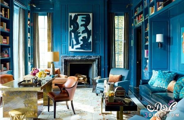 كيف تدرجين اللون الأزرق في ديكورات المنزل؟