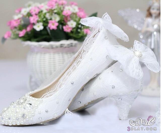 شوزات بيضاء للعروسة رقيقة2024.احدث احذية للعروس .شوزات جديدة لزفاف راقى وعروسة انيقة