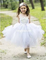 فساتين اطفال للبنوتات بيضاء منفوشة احدت الفساتين للزفاف و السهرات طفولية جمال عالخالص