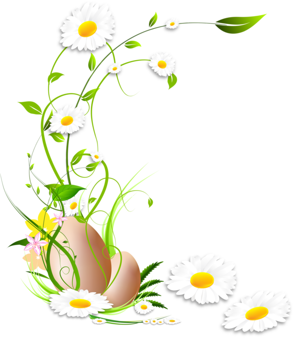 سكرابز بيض مزينه بالورد للتصميم للفوتوشوب بدون تحميل وبخلفيه شفافه