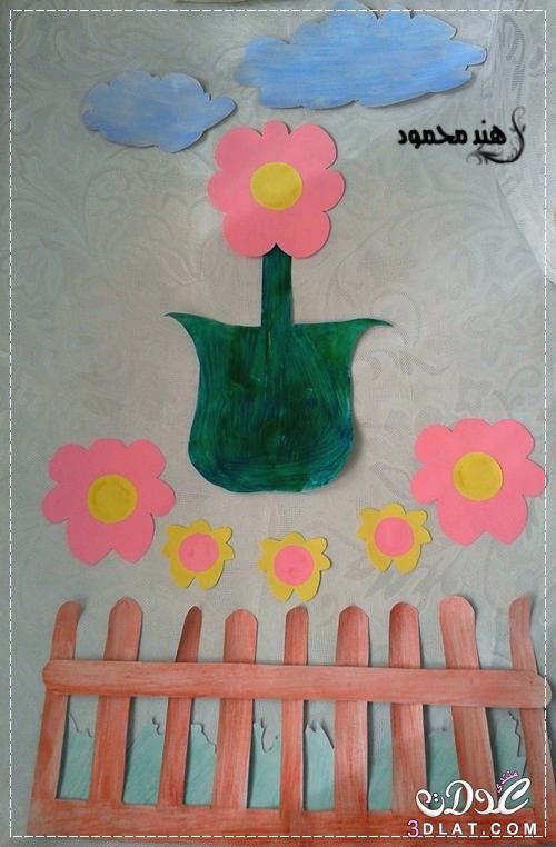طريقة تزيين باب حضانة للاطفال تزيين باب غرفة الاطفال بالصور تزيين باب بالرسومات الملونة من اعمالى اليدوية