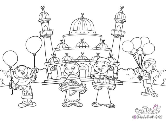 رسومات تلوين عن شهر رمضان2024 رسومات للتلوين لشهر رمضان2024 رسومات للشهر الكريم