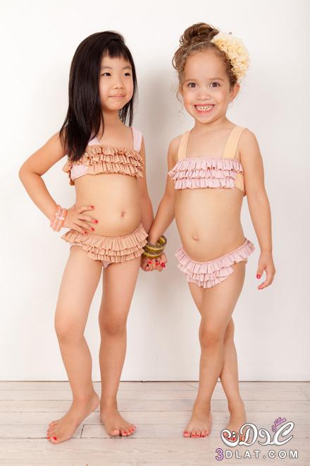 بيكيني اطفال,بيكيني بنوتات صغار 2024,ملابس بحر للاطفال2024,Bikini children