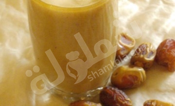 عصير البلح البارد،طريقة عمل عصير البلح بالصور،البلح المنعش فى رمضان