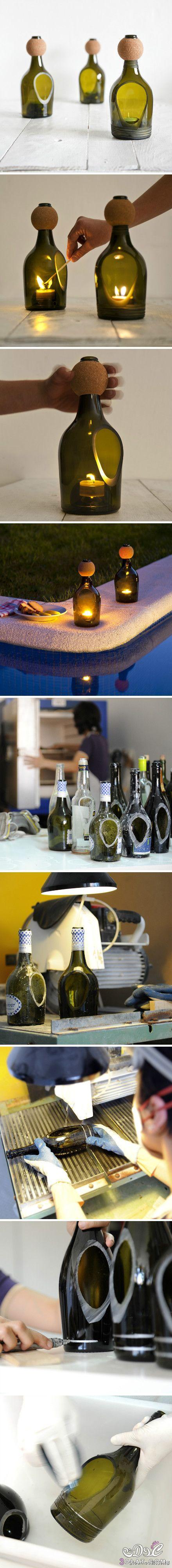 تزين الزجاجات الفارغه,أعمال يدوية 2024,طريق تزين الزجاجات القديمة