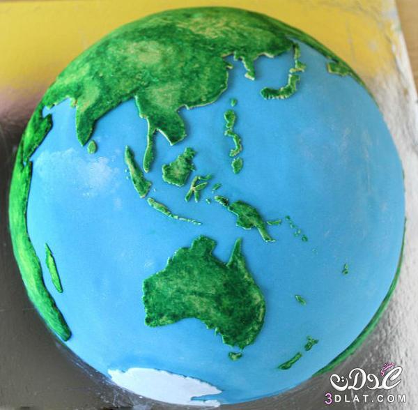 خباز استرالي "يصمم كعكه كوكب الارض "*ـ* فنان وطباخ فعلا تعالي وشوفي هتزهلي