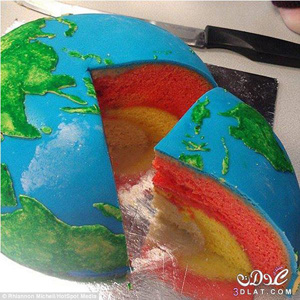 خباز استرالي "يصمم كعكه كوكب الارض "*ـ* فنان وطباخ فعلا تعالي وشوفي هتزهلي