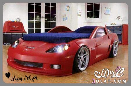ابنك يحب السيارات جهزي غرفة له بهذه الموديلات,غرف نوم رائعة على شكل سيارات للصبيان لم