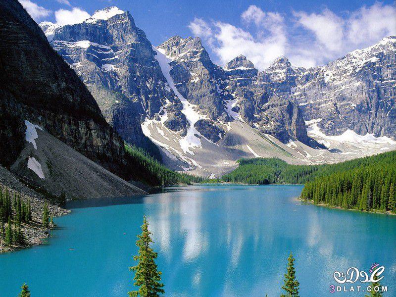 بحيرة لويز جنة كندا,تعرفي علي اجمل بحيرة بكندا ,لحيرة لويز اروع بحيرات كندا