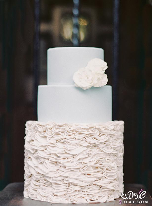 اجمل اشكال التورتات للافراح ,تورته تتميز بطابع الشتاء للزفاف ,Winter Wedding Cakes
