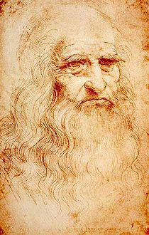 ليوناردو دافنشي رسام الشهير من شخصيات التارخية. رسام الشهير للوحة المميزه موناليزا