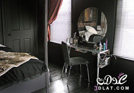 غرف نوم سوداء،ديكورات غرف عرسان باللون الأسود،صور غرف نوم مودرن أسود
