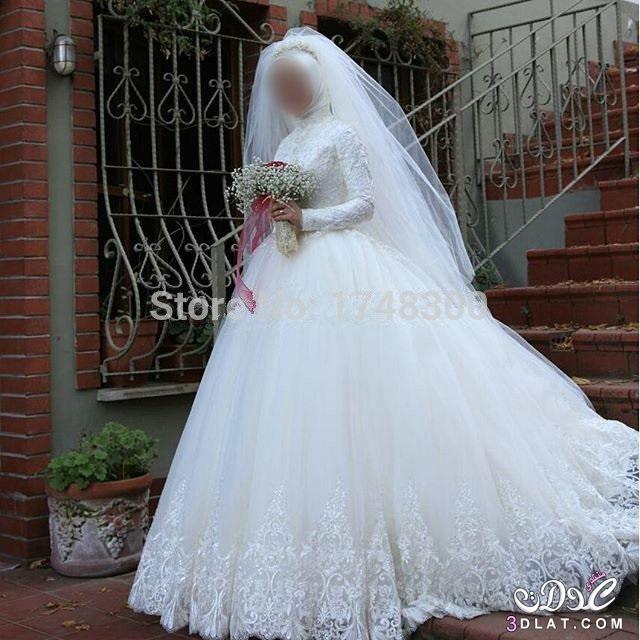 فساتين فرح 2024 صور فساتين زفاف للمحجبات,wedding dresses for hijab,اجدد الموديلات2024