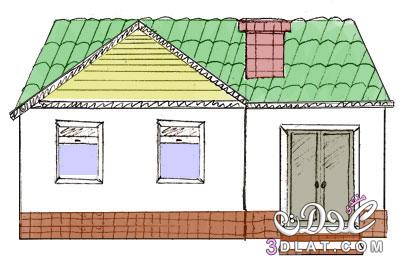 رسم منزل تعلم كيفية رسم منزلا بالخطوات خطوات بسيطه لرسم منزلا