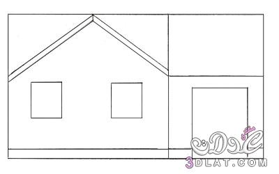رسم منزل تعلم كيفية رسم منزلا بالخطوات خطوات بسيطه لرسم منزلا