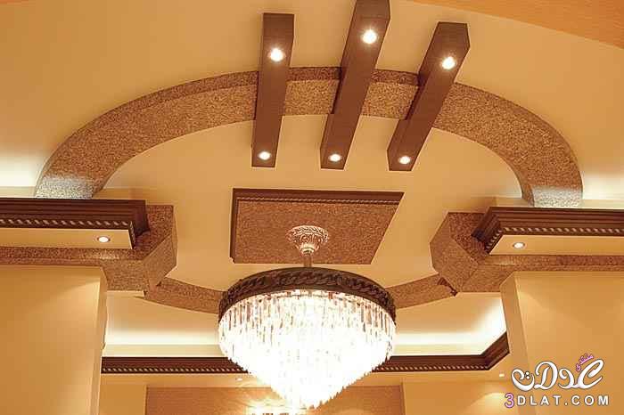 اجمل تصاميم الاسقف الجبس لغرف النوم بالوان مختلفه مع اضاءة بسبوتات صغيرة
