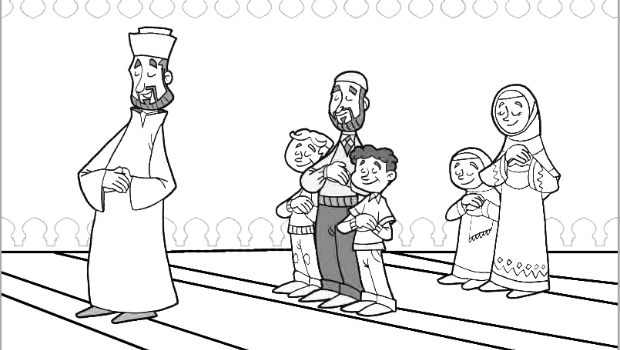 رسومات للتلوين معبرةصور اسلامية للتلوين  أم أمة الله