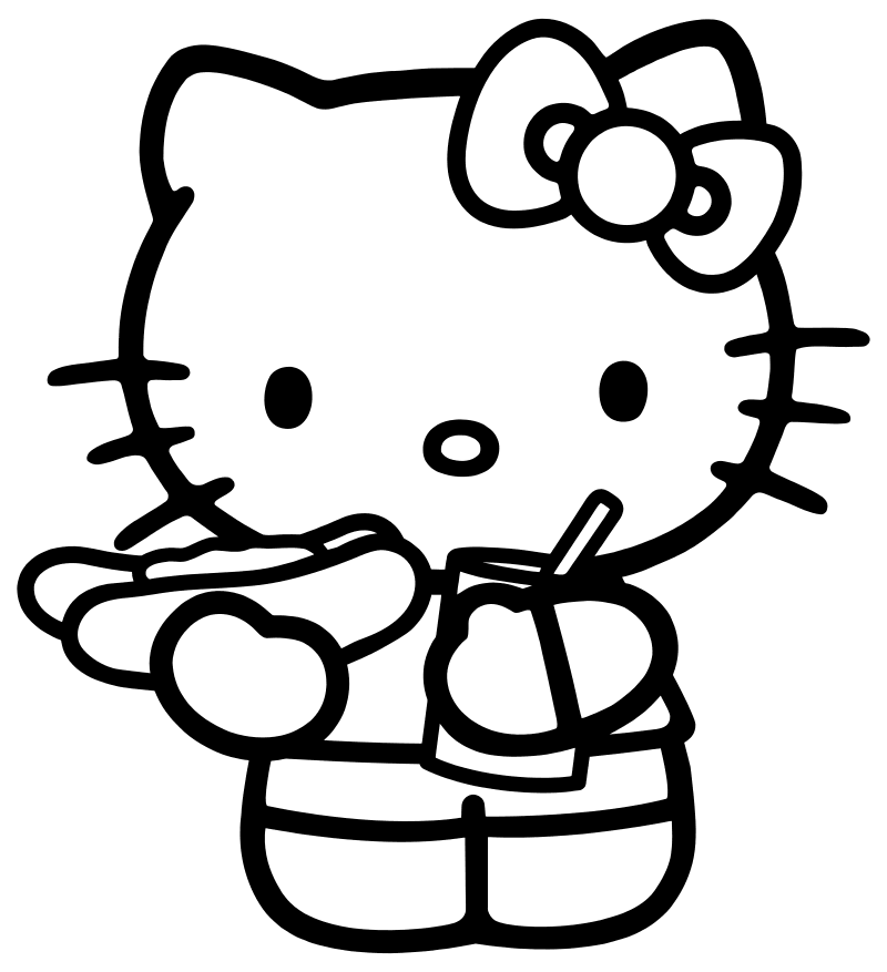 رسومات hello kitty للتلوين, اجمل رسومات hello kitty للتلوين, رسومات هيلو كيتى للتلوين حصريا