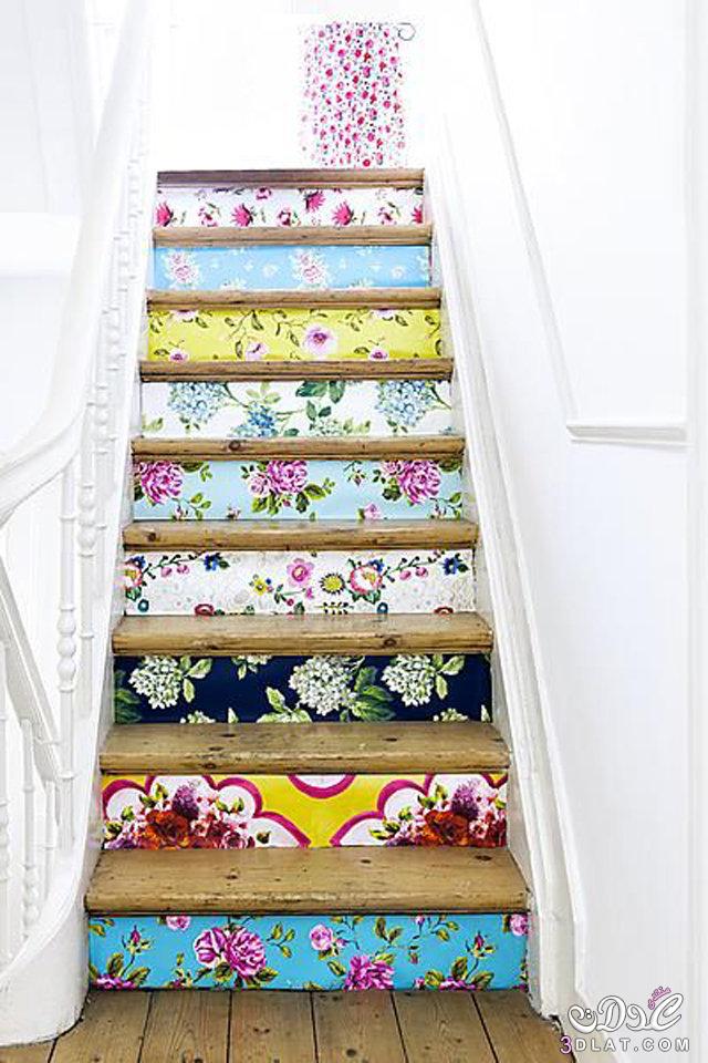 بالصور: أفكار مبتكرة لتزيين السلالم الداخلية لمنزلك