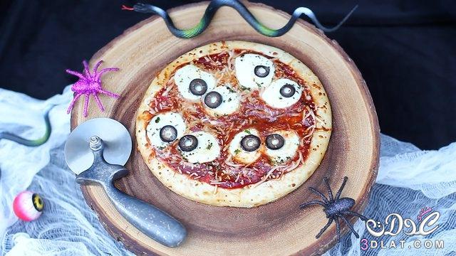 وصفه مصوره بيتزا الأشباح 2024, طريقة عمل بيتزا الاشباح بالصور2024,كيفية تحضير البيتزا