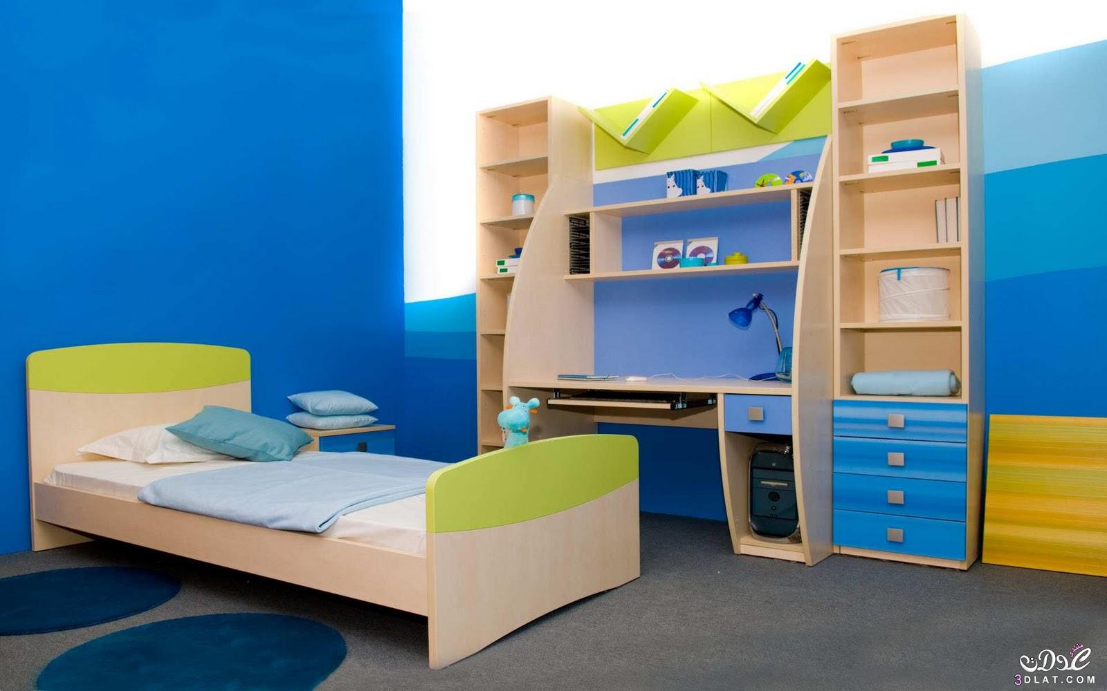غرف اطفال اولاد بالون الازرق 2024