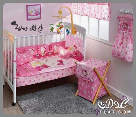 غرف نوم رائعة للبيبيهات بنات,اجمل غرف نوم باللون الوردي لمولودتك لموسم 2024