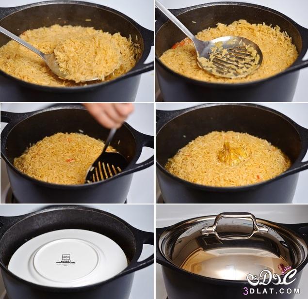 الأرز البخاري باللحم بالصور,طريقة عمل الأرز البخاري باللحم بالصور. كيفية تحضير الأرز