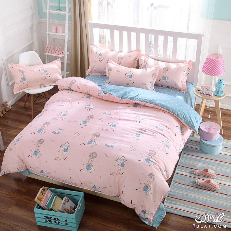 اجمل اشكال مفارش سرير غرف نوم بالصور , احدث تصاميم وأشكال لحاف السرير لغرفه نومك بالوان ونقشات هادئه