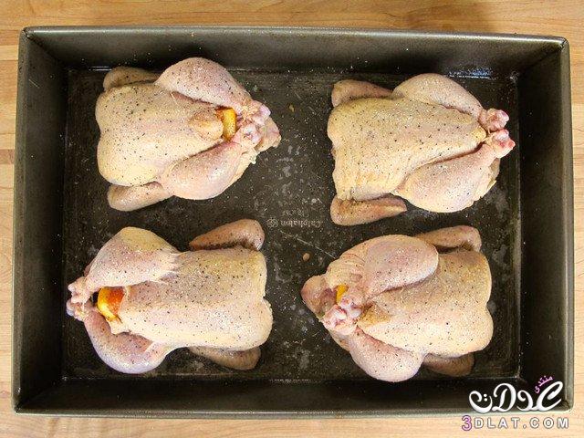 الدجاج المشوي بالبرتقال بالصور,طريقة تحضير الدجاج المشوي بالبرتقال ,كيفية عمل الدجاج