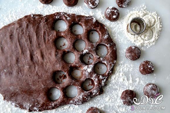 زلابية بالشوكولاتة بالصور,طريقة عمل  زلابية بالشوكولاتة ,وصفه مصورة لزلابية بالشوكولا