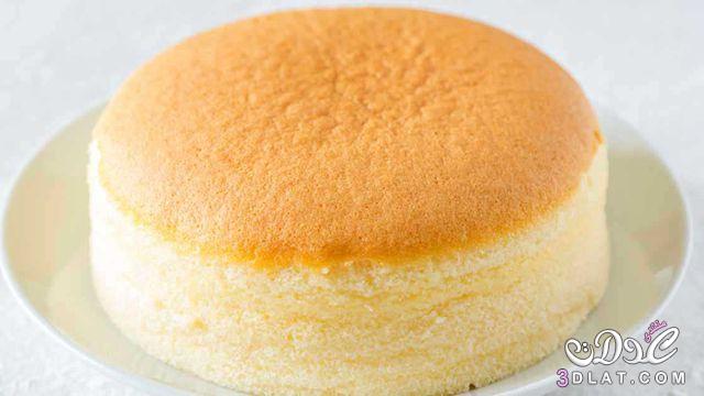 الكيكة الاسفنجية اليابانية,طريقة تحضير الكيكة الاسفنجية اليابانية,الكيكة الاسفنجية اليابانية2024