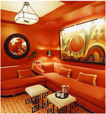غرف جلوس باللون البرتقالي 2024 غرف جلوس باللون الخريف 2024