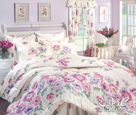 مفارش سرير بالوان رقيقة وناعمة