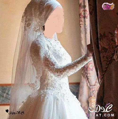 فساتين زفاف للعروس المحجبة,اجمل موديلات فساتين عرايس للمحجبات لموسم 2024