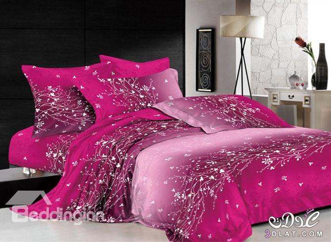 مفارش سرير راقية 2024 حدث المفارش بالوان متمزية 2024 Upscale bed mattresses