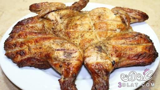 الدجاج المشوى التركى.طريقة عمل الفراخ المشوية عالفحم عالطريقة التركية