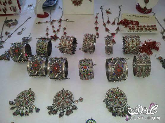 مجوهرات من الفضة مجوهرات تقليدية جزائرية اكسسوارات