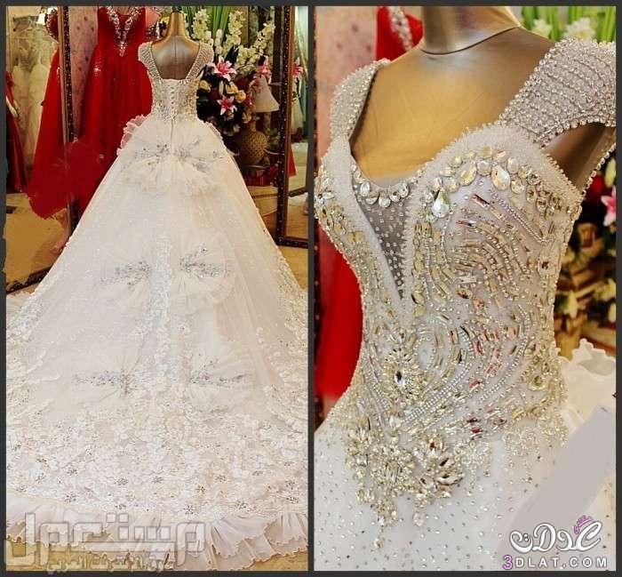 فساتين زفاف من تجميعى فاخرة2024 اجمل الفساتين المطرزة 2024