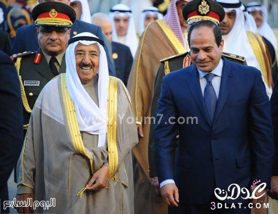 الرئيس السيسى يستقبل أمير الكويت بمطار شرم الشيخ