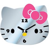 ساعة حائط Hello Kitty لغرف الاطفال , لكل البنوتات الجميلات اجمل ساعة حائط هالو كيتي